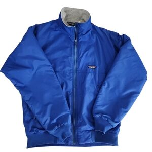 PATAGONIA Vintage Blue Synchilla Fleece-Lined Jacket - size M